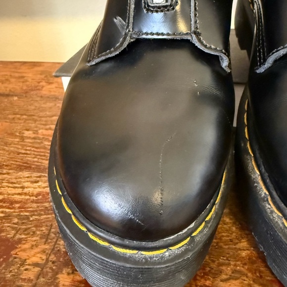 Dr. Martens Lazy Oaf Heart Buckle Platform Boots - Picture 8 of 15